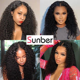Flash Sale Sunber Kinky Curly No Lace No Glue V Part Wig Affordable Wigs For Women