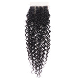 Sunber Hair 1PCS Affordable Remy Human Hair 4*4  Lace Closures 4 Styles Matched with Bundles Better