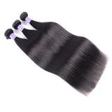 Sunber Hair Thick Brazilian Straight 3 Bundles Hair Weave With Remy Human Hair Extensions