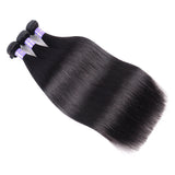 Sunber Hair Affordable Remy Human Hair Peruvian Straight Hair Bundles 3pcs/Pack 100% Unprocessed Human Hair Weave