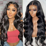 Flash Sale Sunber Deep Parting Lace Frontal Body Wave Wig Human Hair