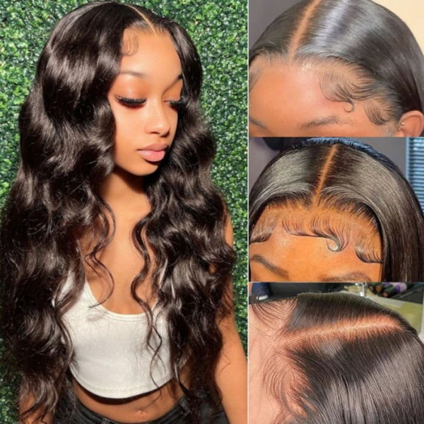 BOGO Sunber Body Wave 13×4 Lace Frontal Wigs Real Tangle-Free Human Hair Wigs