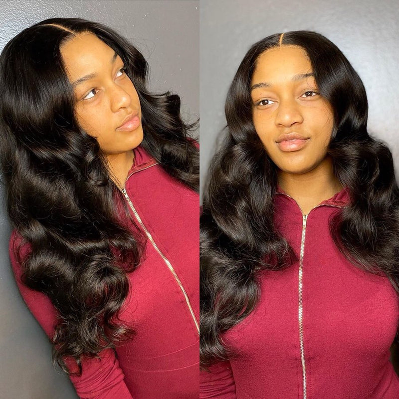 Sunber Natural Black Body Wave Or Straight 3Bundles Human Hair Weave  for Black Woman