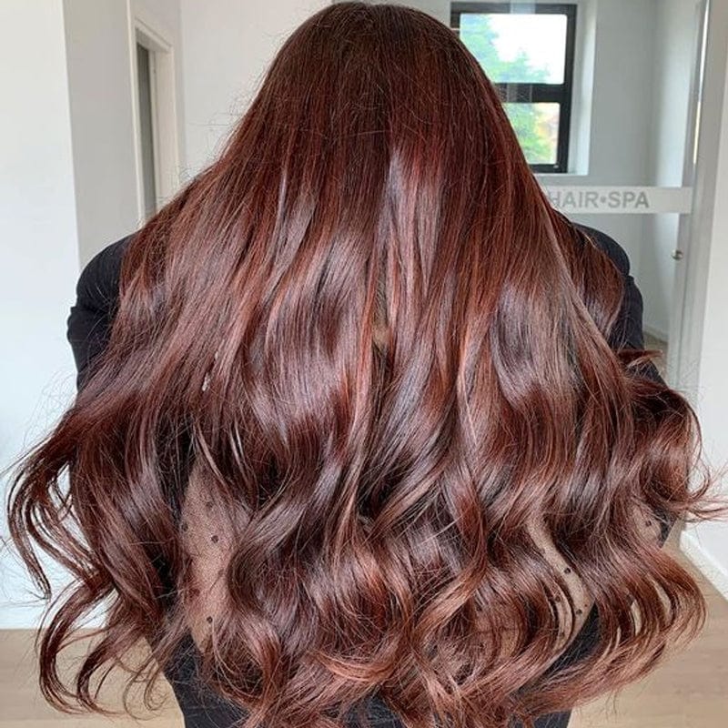 Sunber $100 Off Reddish Brown Water Wave And Body Wave 13*4 Lace Front Wigs Pre-Plucked
