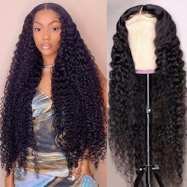 Sunber 5*5 Glueless HD Lace Closure Wig Deep Wave Human Hair Wigs