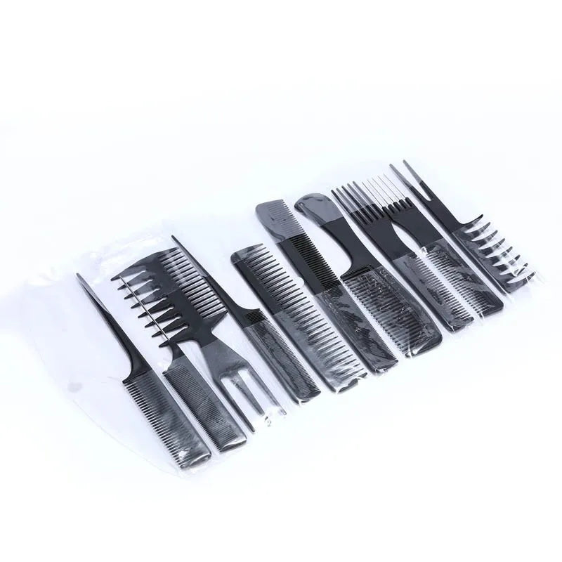 500 Points Redeem Sunber Hair Care Comb Anti Static Coarse Fine Toothed Tail Pick Combs Black Set For Wet Dry Curly And Straight Hair