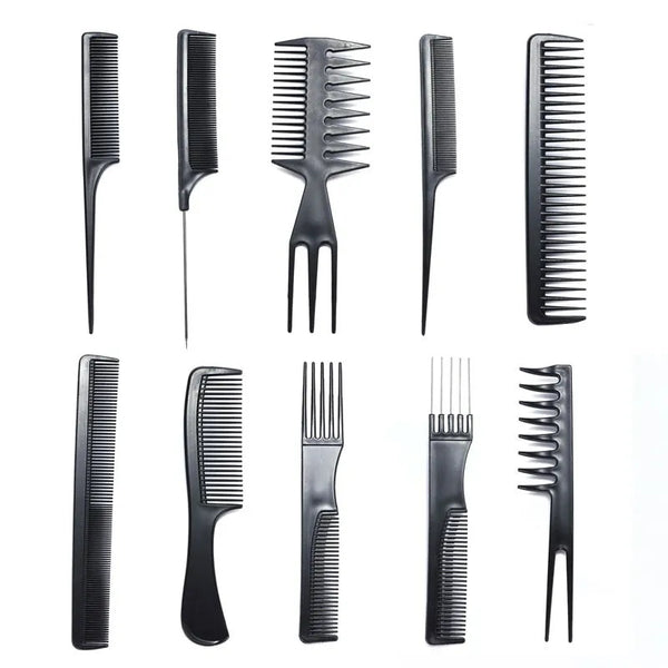 500 Points Redeem Sunber Hair Care Comb Anti Static Coarse Fine Toothed Tail Pick Combs Black Set For Wet Dry Curly And Straight Hair