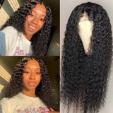 Sunber Jerry Curly Human Hair 4*4 Lace Front Wigs Big Sale