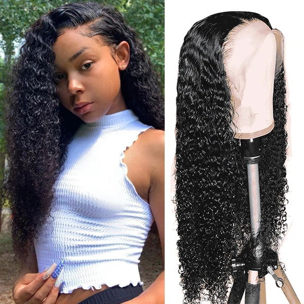 Sunber 13*4 Lace Front Human Hair Wigs With Pre Plucked 150 Density Brazilian Curly Hair Lace Wig For Black Women