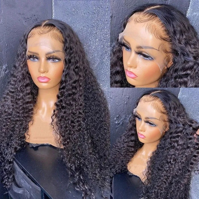 Sunber $100 Off Jerry Curly Human Hair 13*4 Lace Front Wigs
