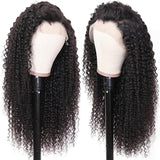Sunber Hair 9a Grade Natural Pre-plucked Long Curly Transparent Lace Front Wigs 100% Human Hair 150% Density