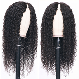 BOGO Sunber Jerry Curly V Part Wig Meets Real Scalp U Part Glueless Wigs Virgin Human Hair 150% Density