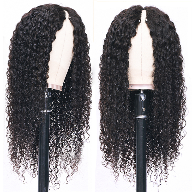 Flash Sale Sunber Jerry Curly U Part Wig Meets Real Scalp Glueless Wigs Virgin Human Hair 150% Density