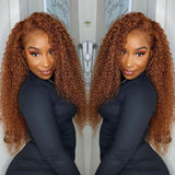 Sunber Ginger Brown Lace Front Wig Full And Thick Human Hair For Black Women