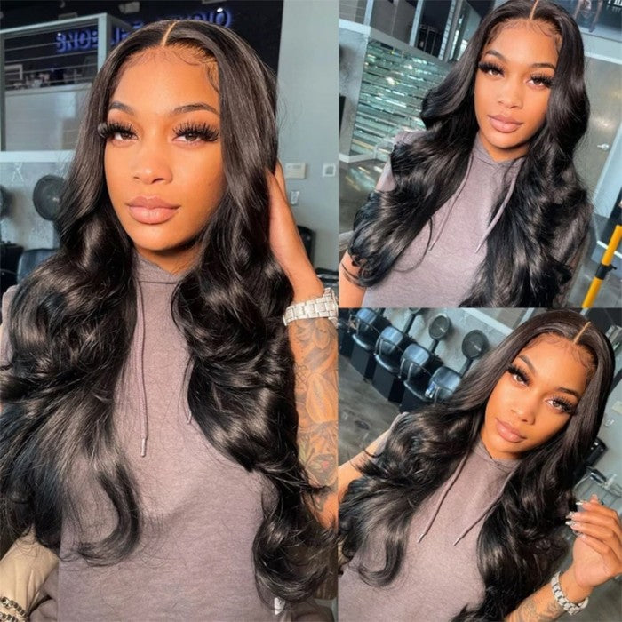 Sunber Body Wave 4*4 Lace Closure Wig Affordable 180% Density Wig