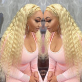 Clearance Sale Sunber #613 Blonde Deep Wave 13x4 Lace Front Wig 100% Human Hair Flash Sale