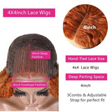 Flash Sale Sunber Orange Color Lace Part Wig For Black Women 150% Density