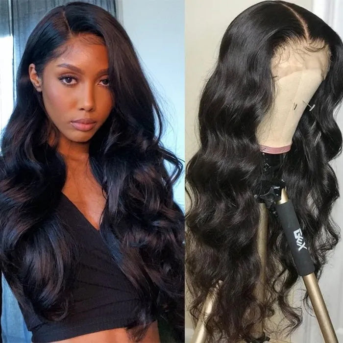 Sunber Body Wave Transparent Lace Front Wig Human Hair Pre-Plucked Hairline Instagram Special Offer