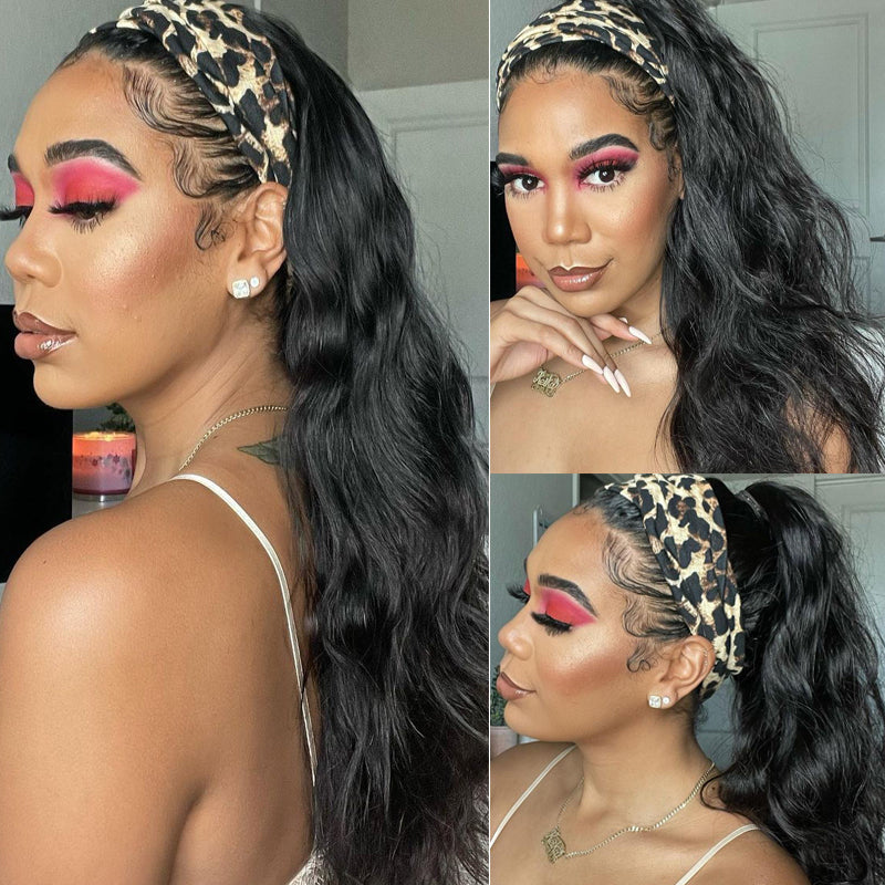 Sunber Amber Ansah Recommend Zero Skill Body Wave Headband Wigs Wear & Go Glueless Human Hair Wigs