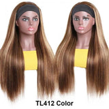 Flash Sale Highlight Blonde Piano Color Straight Headband Wigs 150% Density Glueless 100% Human Hair Wigs
