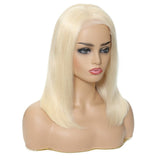 Sunber 613 Blonde Color Short Straight Lace Closure Bob Wig 13 By 4 Lace Front Wigs