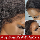 kinky Edge Lace Front Wig