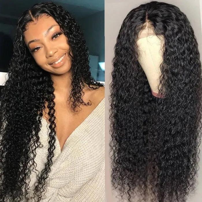 Sunber $100 Off Jerry Curly Human Hair 13*4 Lace Front Wigs