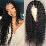 Flash Sale Sunber Jerry Curly Human Hair 13*4 Lace Front Wigs