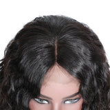 Sunber Short Bob Water Wave Human Hair Wig Lace Front Wigs 150% Density Lace Front Human Full and Thick For Black Women