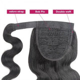 Flash Sale Sunber High Ponytail With Clip In Wrap-around Body Wave Ponytail Extension Human Hair