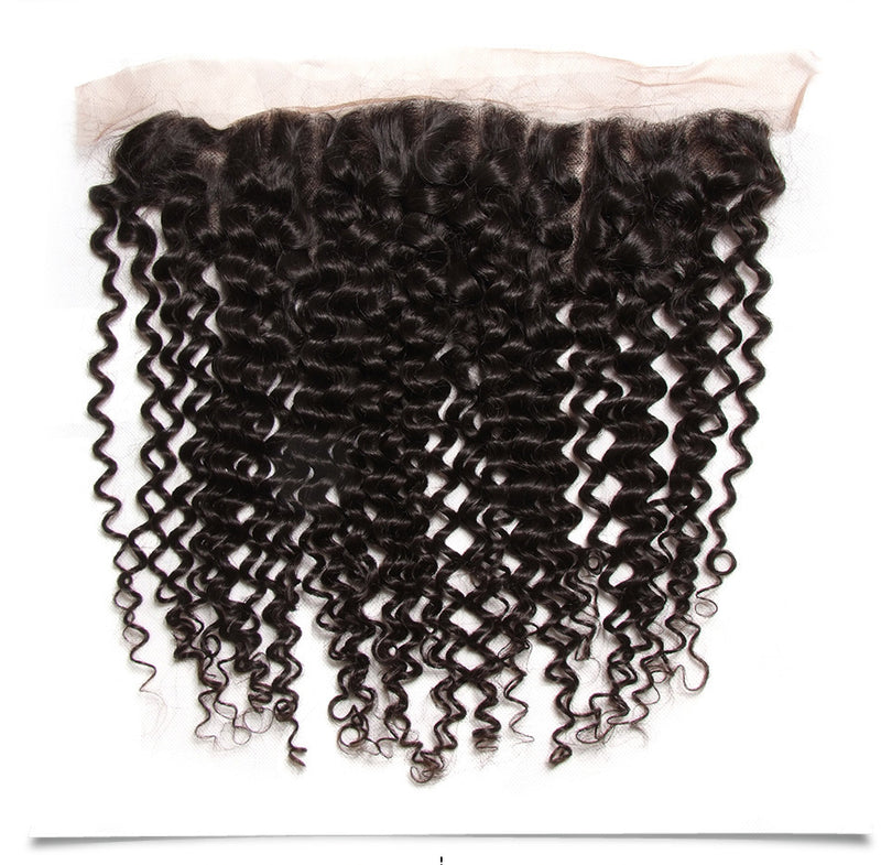 Peruvian Curly Virgin Hair 4 Bundles with Lace Frontal, Good Quality Virgin Peruvian Hair Weaves - Sunberhair