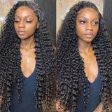 Sunber Classic Hairstyle Deep Wave 13x4 Lace Front Wigs Pre-Plucked With Baby Hair