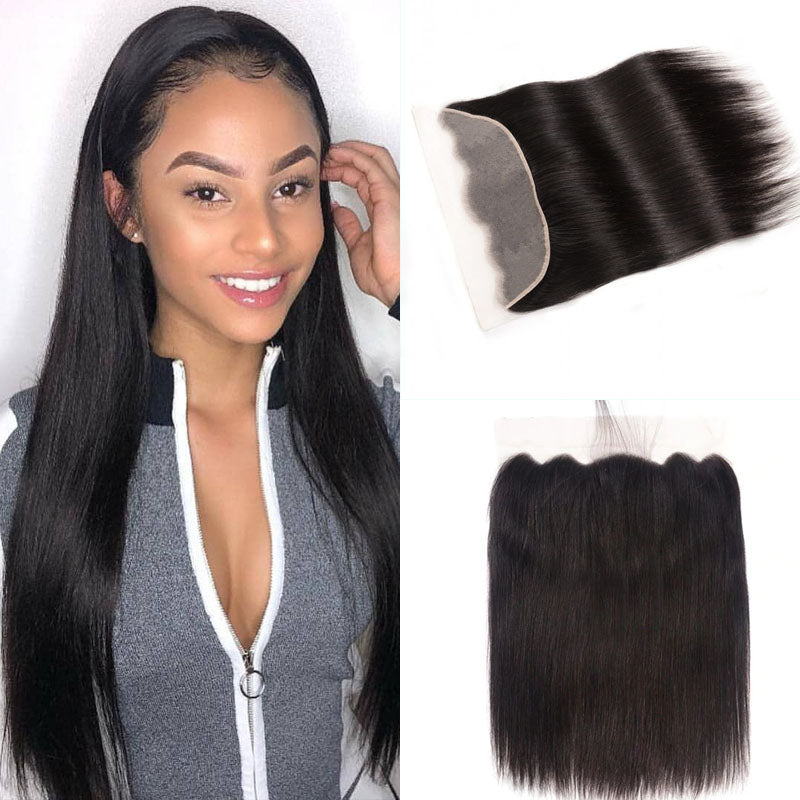 Sunber Hair Straight 13x6 Swiss HD Lace Closure Virgin Human Hair Invisible With Baby Hair