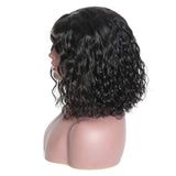 Sunber Short Bob Water Wave Human Hair Wig Lace Front Wigs 150% Density Lace Front Human Full and Thick For Black Women