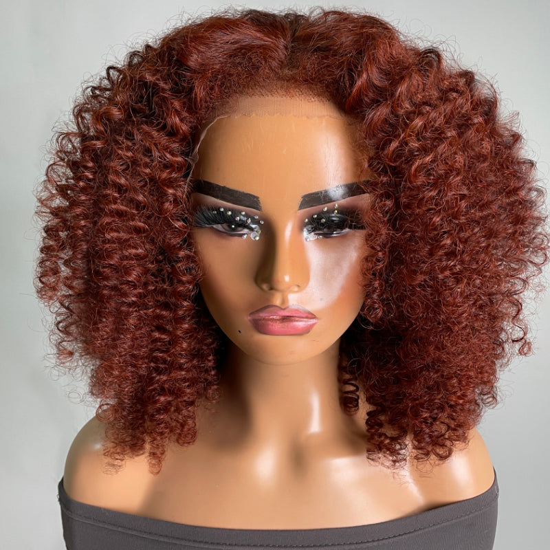 sunber reddish brown wig with pre-plucked