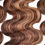 Sunber Ombre Blonde Highlight Body Wave 3 Bundles Human Hair Weave Extensions