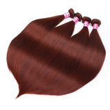 Sunber Hair Reddish Brown Straight 4 Bundles 100% Human Hair Bundle Deals