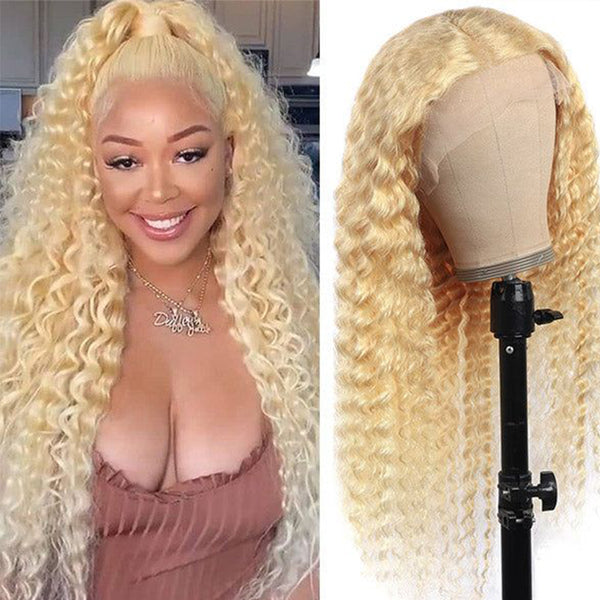 Sunber 613 Blonde Loose Deep Wave Lace Front Wig Pre-Plucked Human Hair Wigs