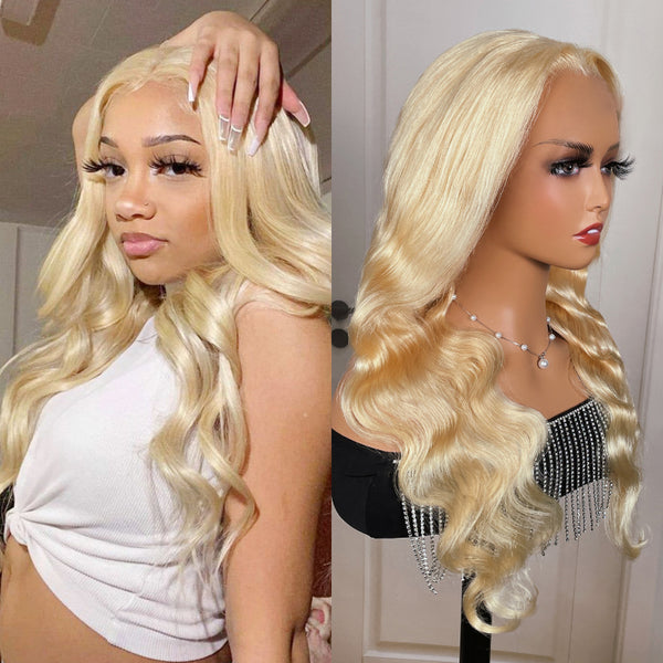 Sunber 613 Blonde Body Wave 5x5 HD Lace Closure Wig With 180% Density Human Hair
