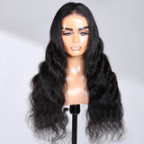 Sunber Natural Black Color Lace Wig