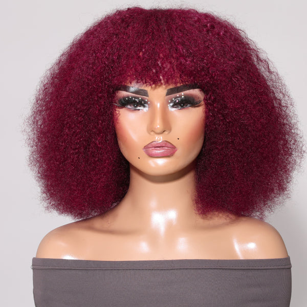 sunber burgundy red bob wig