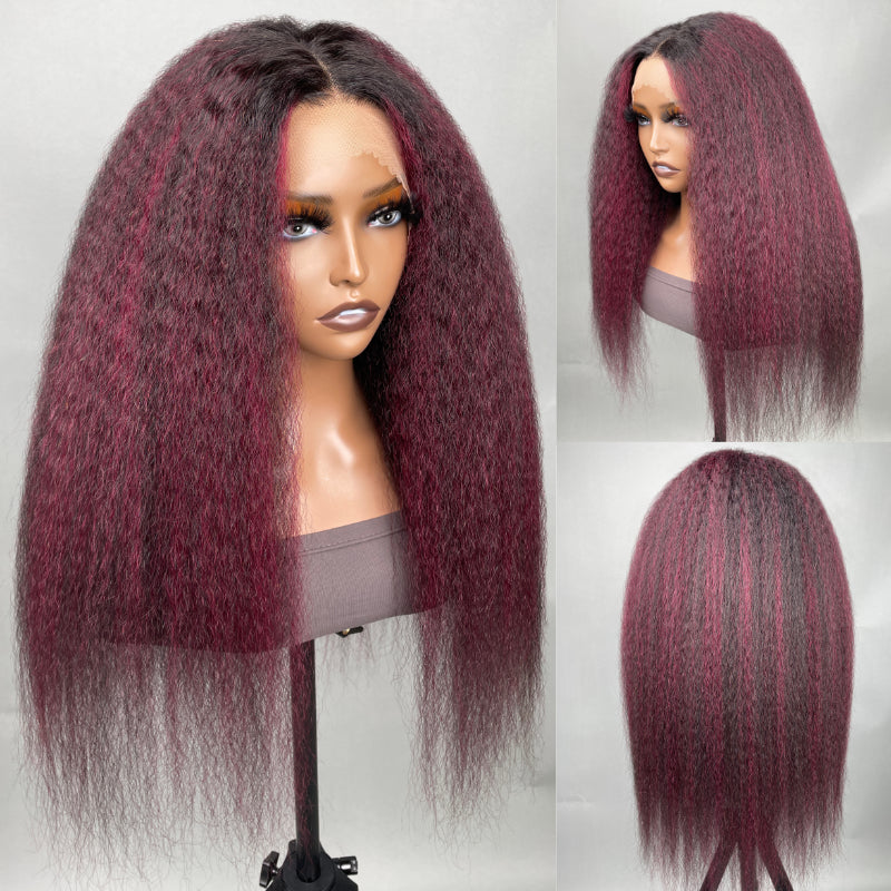 Sunber Kinky Straight Lace Wig
