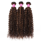 Sunber Ombre Blonde Highlight Curly 3 Bundles On Sale 8-30 Inch 100% Human Hair