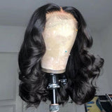 Sunber Short Bob T Middle Part Lace Front Wigs Easy Wear & Go Glueless Virgin Human Hair Wigs