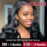 Low to $99=5 Bundles Remy Human Hair Factory Price Flash Sale For Wholesaler Business