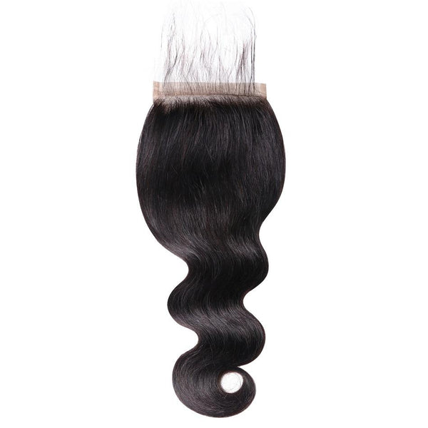 Sunber Hair Brazilian Human Body Wave Hair 5x5 Free Part Lace Closure Pre-Plucked With Baby Hair