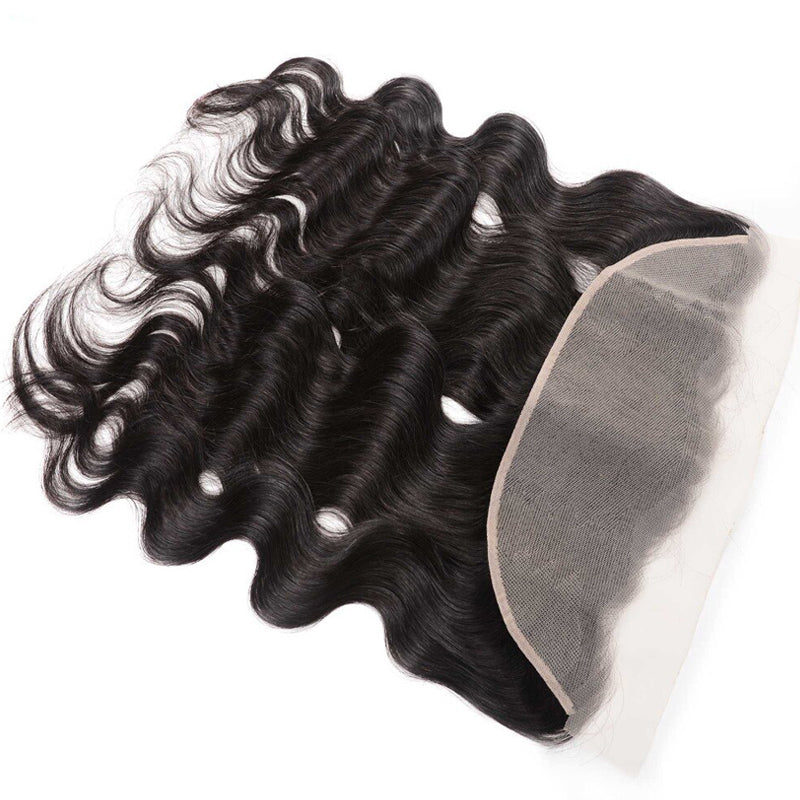Sunber 1 Pc Body Wave Hair Transparent 13*4 Ear to Ear Lace Frontal