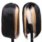 Sunber Hair Lace Front 9a Grade Highlight Straight Human Hair Ombre TL27 Lace Front Human Hair Wigs 150% Density