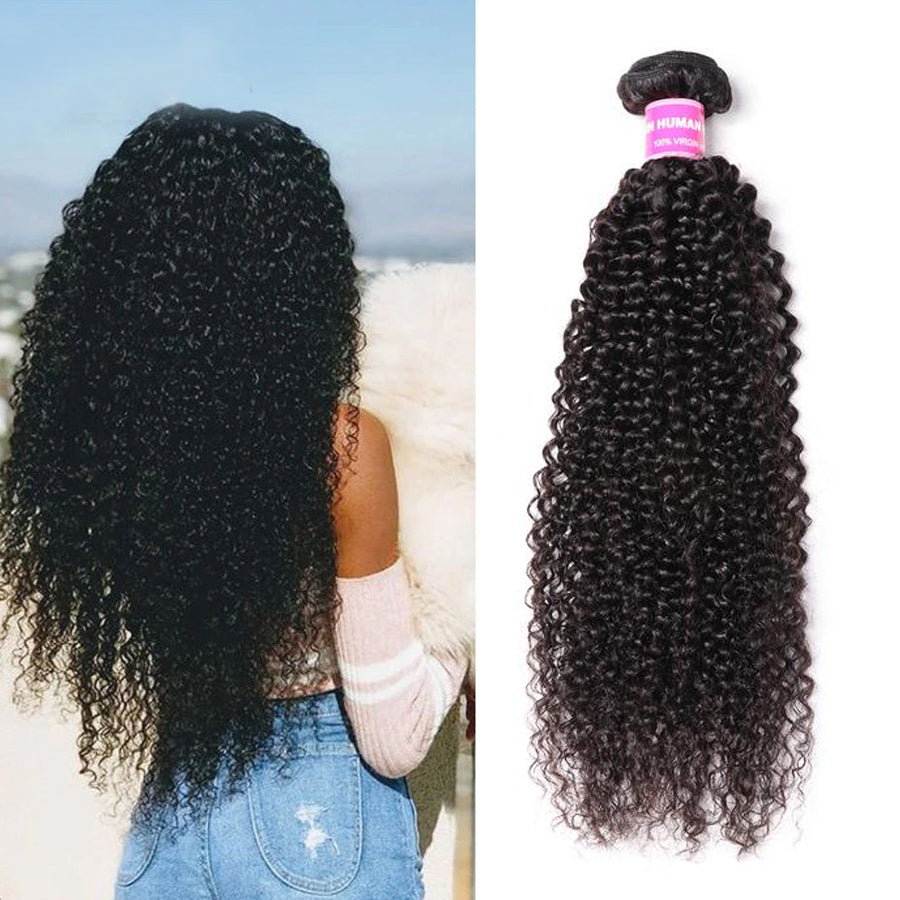 Sunber Hair 1 Bundle Kinky Curly Weaves-100% Human Hair