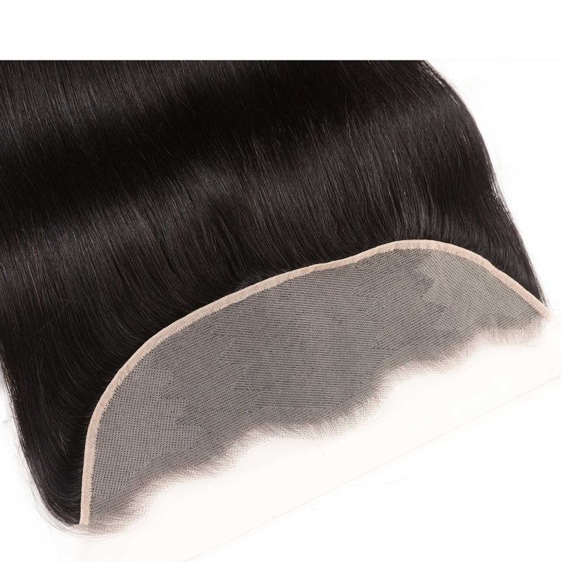 Sunber 1 Pc Straight Hair Transparent 13*4 Ear to Ear Lace Frontal
